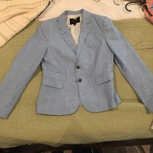Banana Republic blue and shite blazer